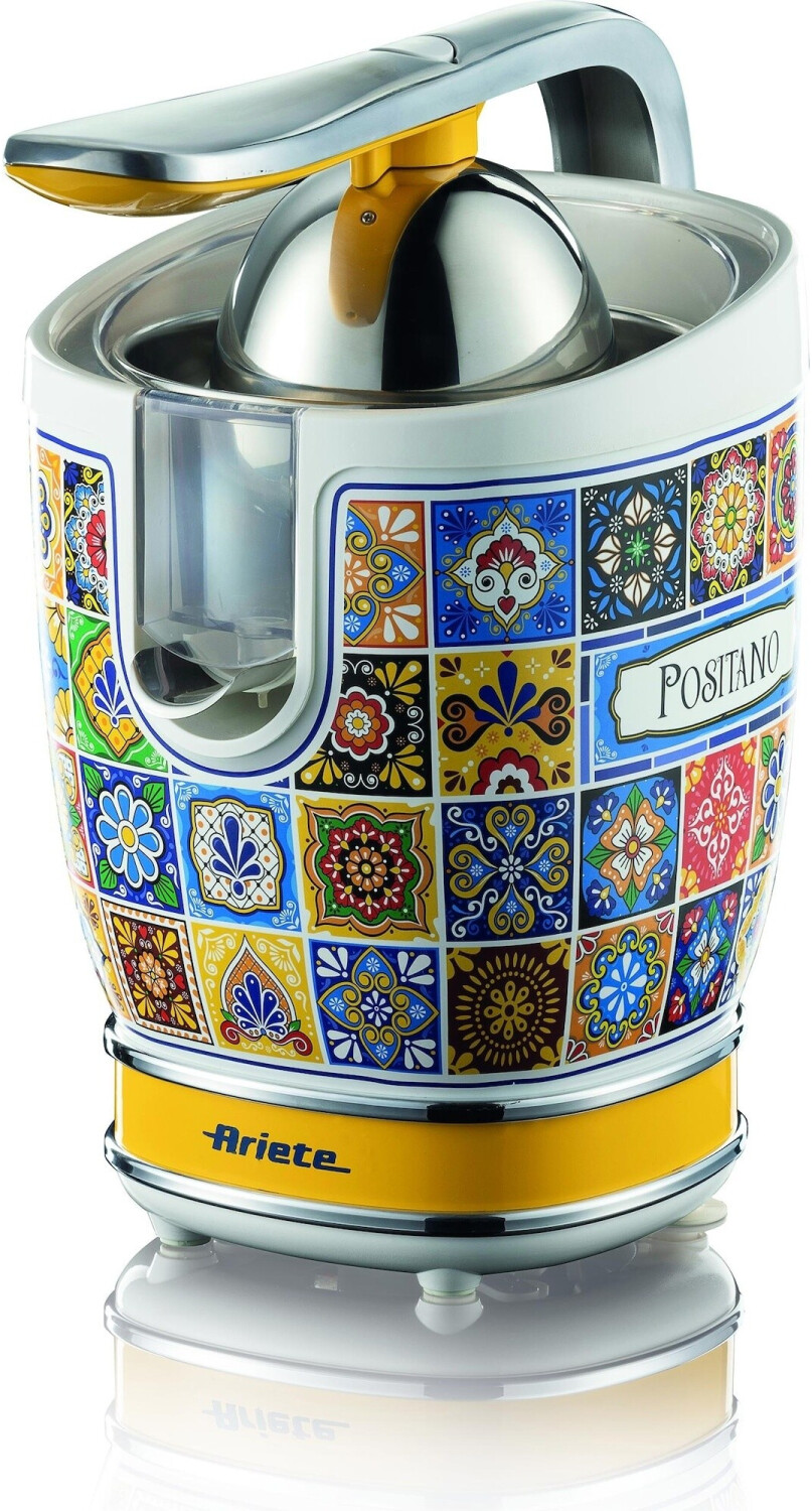 آب مرکبات گیری آریته ایتالیا مدل Ariete Positano 413/0P | رنگ سفید با طراحی سنتی کاشی مدیترانه‌ای | طراحی جمع و جور